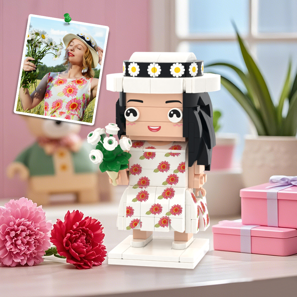 Figure In Mattoni Personalizzabili Corpo Intero 1 Persona Regalo Per La Festa Della Mamma - 