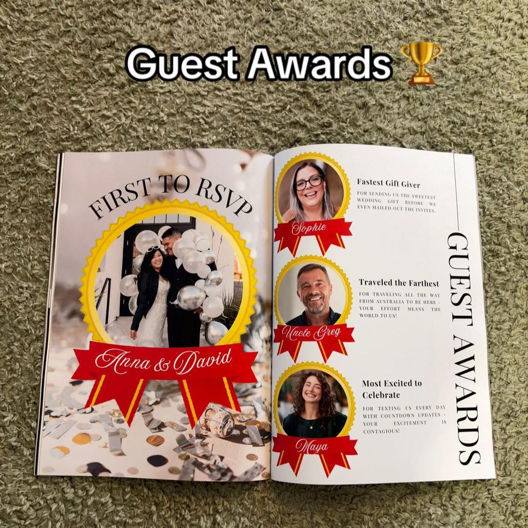 Rivista Personalizzata Come Regalo Per L'anniversario Di Matrimonio Per Coppie Sposate A San Valentino -