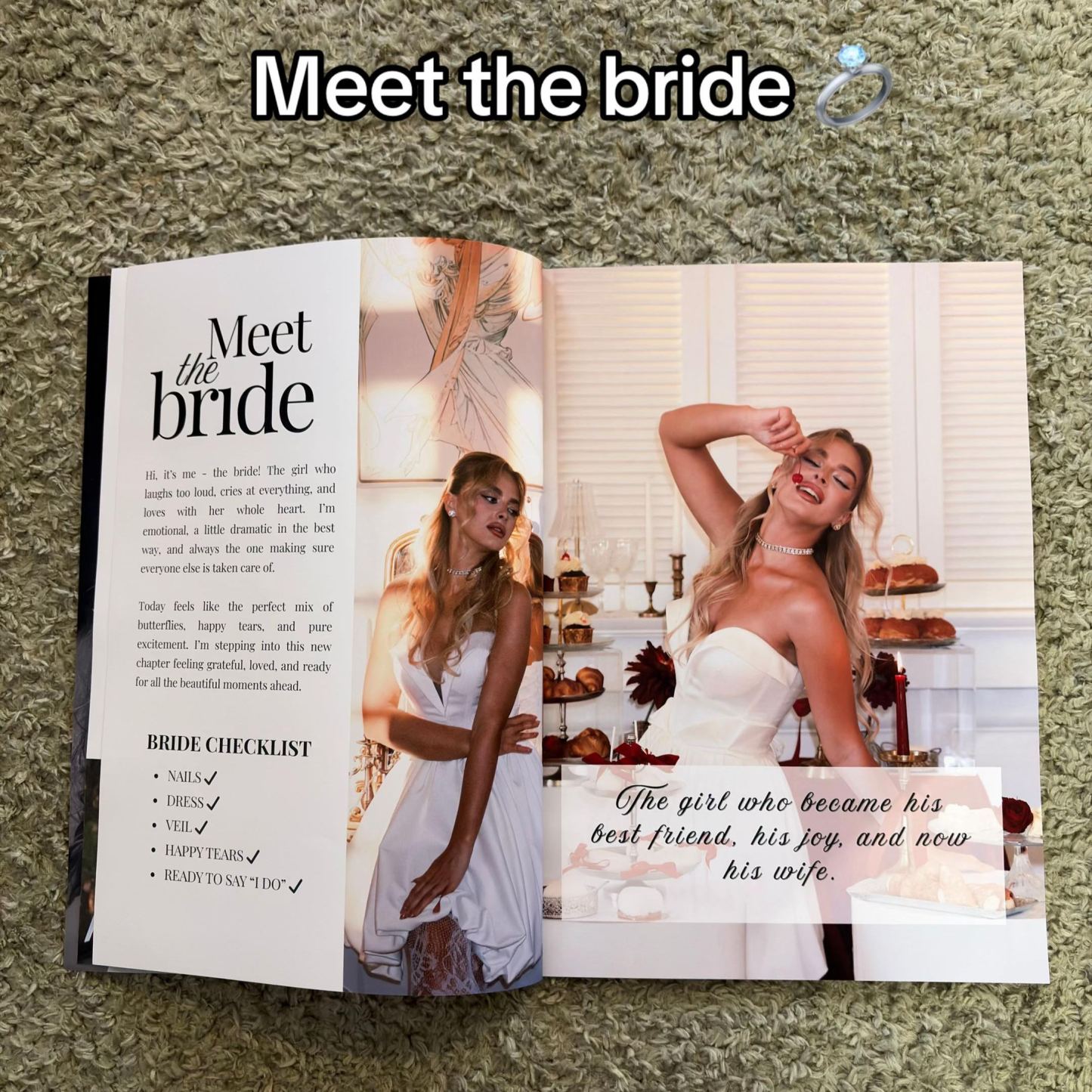 Rivista Personalizzata Come Regalo Per L'anniversario Di Matrimonio Per Coppie Sposate A San Valentino -