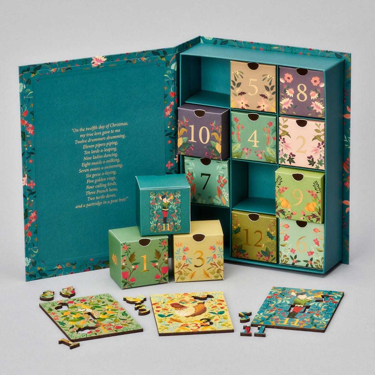 12 Giorni Di Natale - Il Meglio Del Calendario Dell'avvento Dei Puzzle In Legno - 