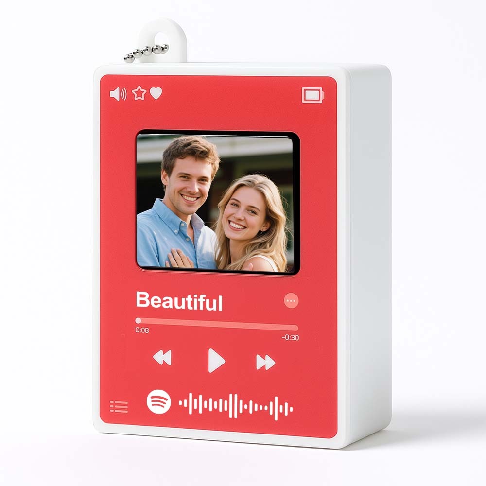 Porte-clés Photo Personnalisé Avec Mini Lecteur De Chansons