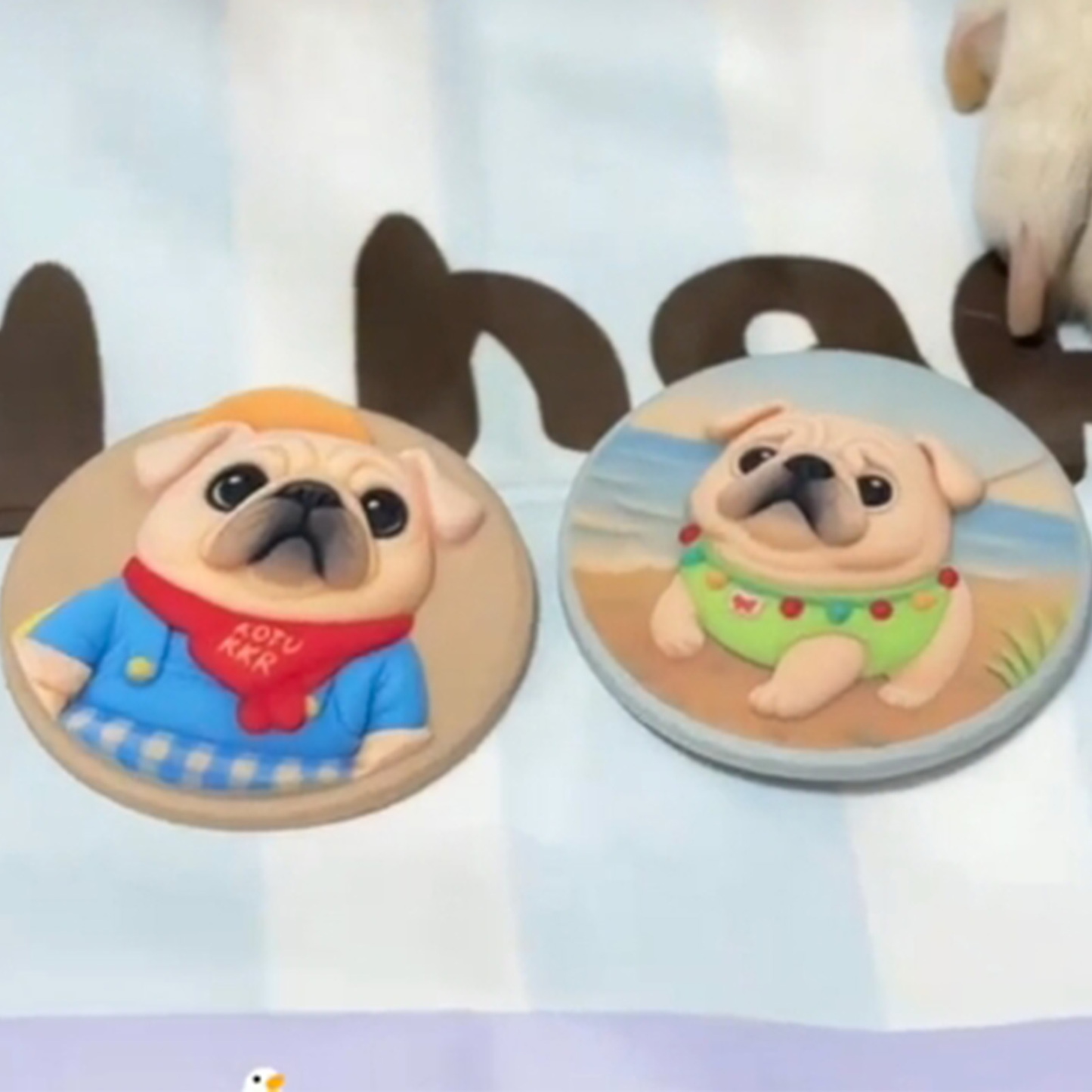 Badge Magnétique De Réfrigérateur Photo Personnalisé En 3d Avec Dessin Animé - 
