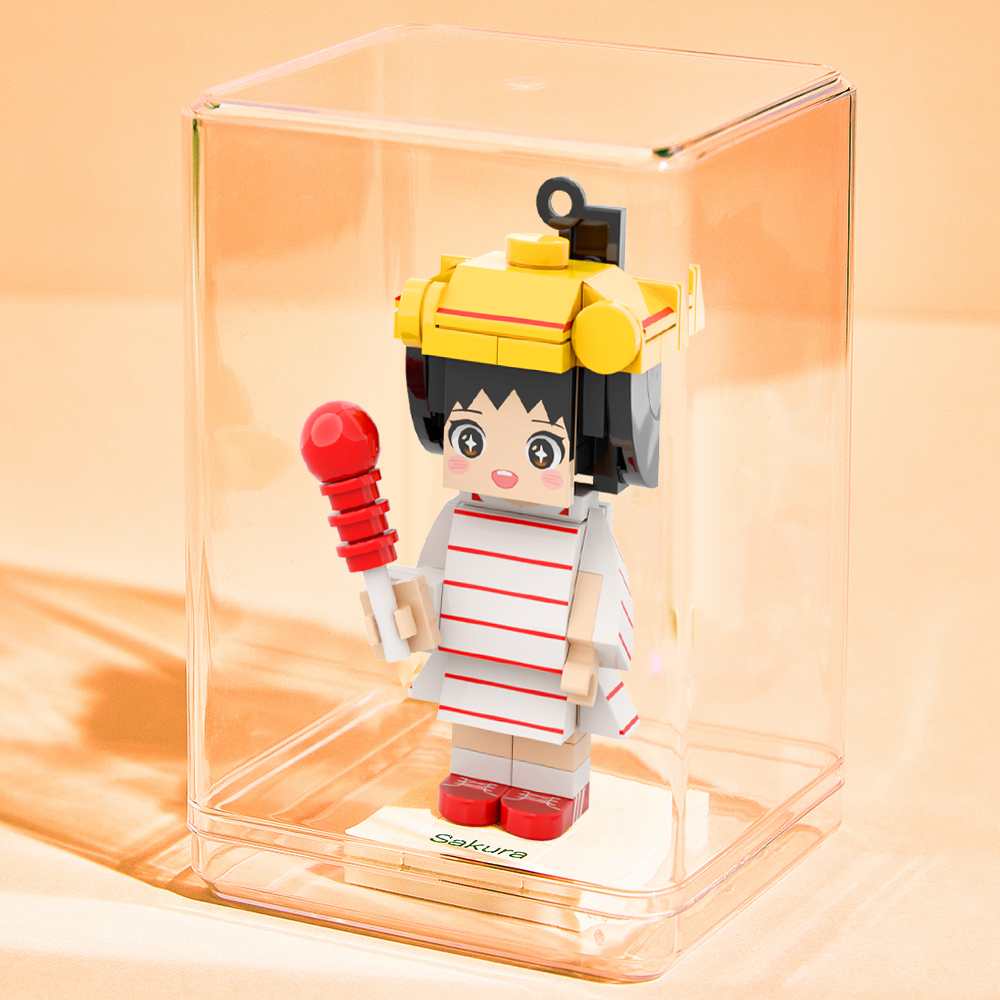 Porte-clés Personnalisé En Forme De Brique Pour 1 Personne Avec Texte Gravé - 