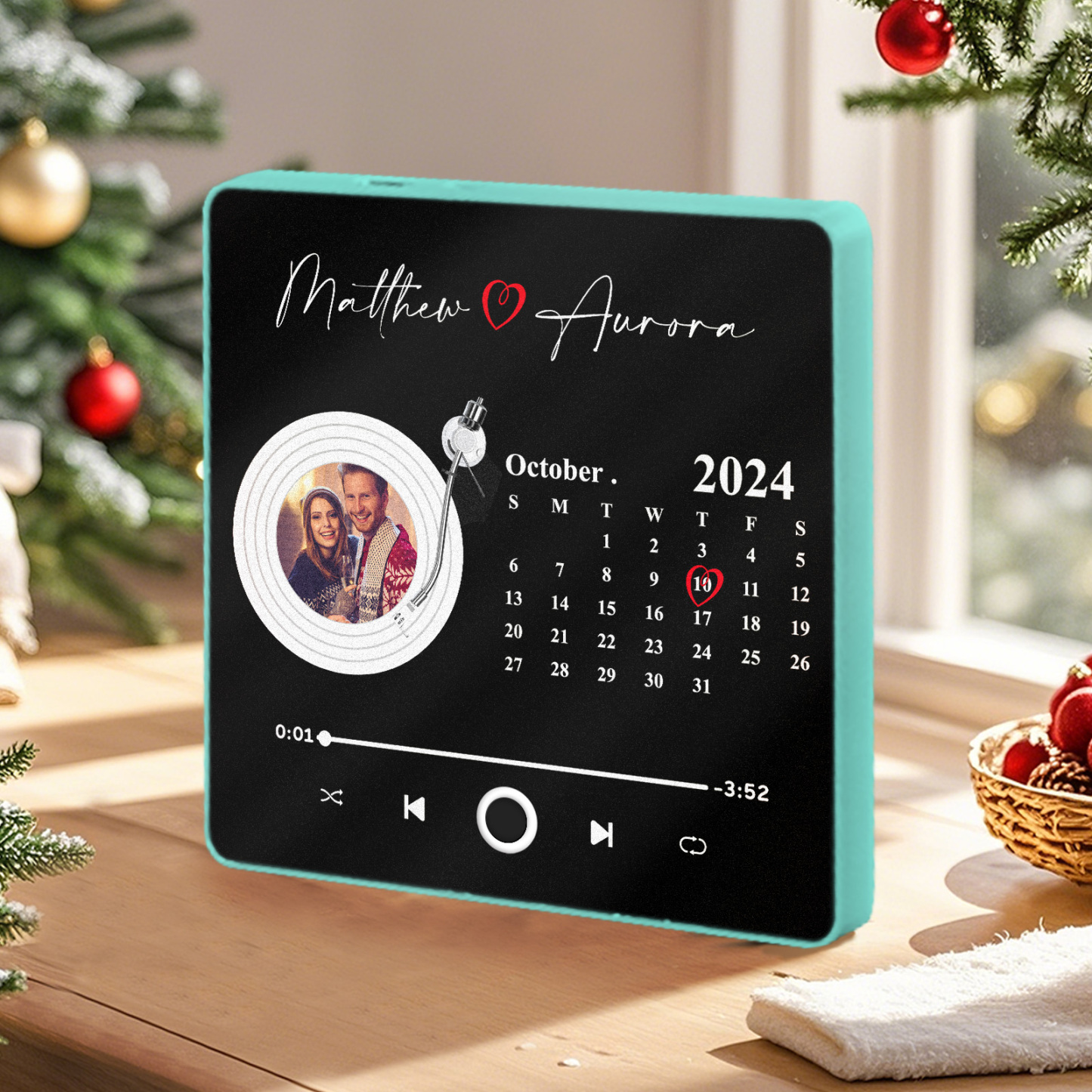 Aimant De Réfrigérateur Personnalisé Pour Album, Musique Personnalisée, Peut Jouer Des Chansons, Cadeaux Créatifs Pour La Famille, Cadeaux De Noël - 