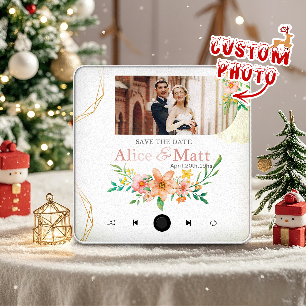 Aimant De Réfrigérateur Musical Personnalisé, Cadeau De Noël Pour Couples. Les Aimants Musicaux Personnalisés Peuvent Jouer Des Chansons. - 