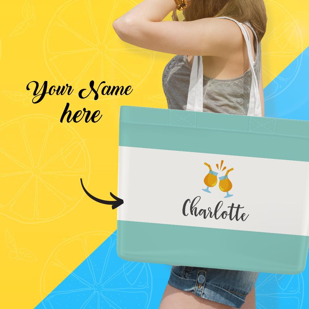 Cadeau Pour Maman : Sac De Plage Personnalisé, Sac Fourre-tout Personnalisé - 