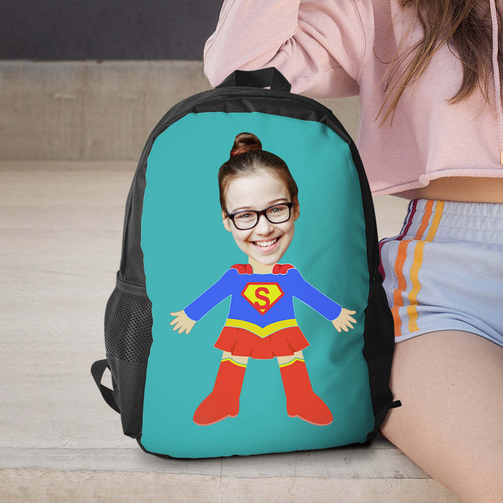Sacs À Dos Personnalisés Super Girl, Minime, Cadeaux De Rentrée Scolaire Pour Enfants, Cadeaux Pour Filles - 