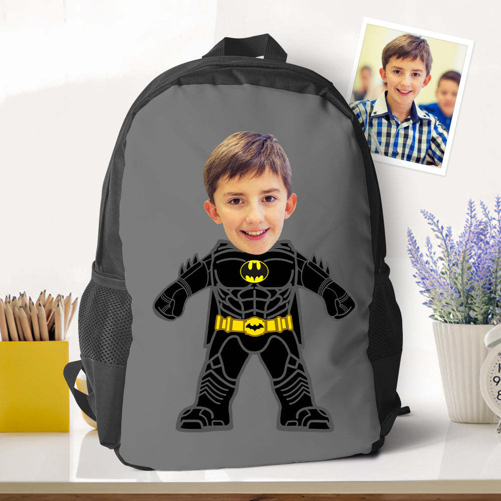 Sac À Dos Photo Personnalisé Minime, Cadeaux De Rentrée Scolaire Pour Enfants Garçons, Sacs À Dos D'école Personnalisés - 