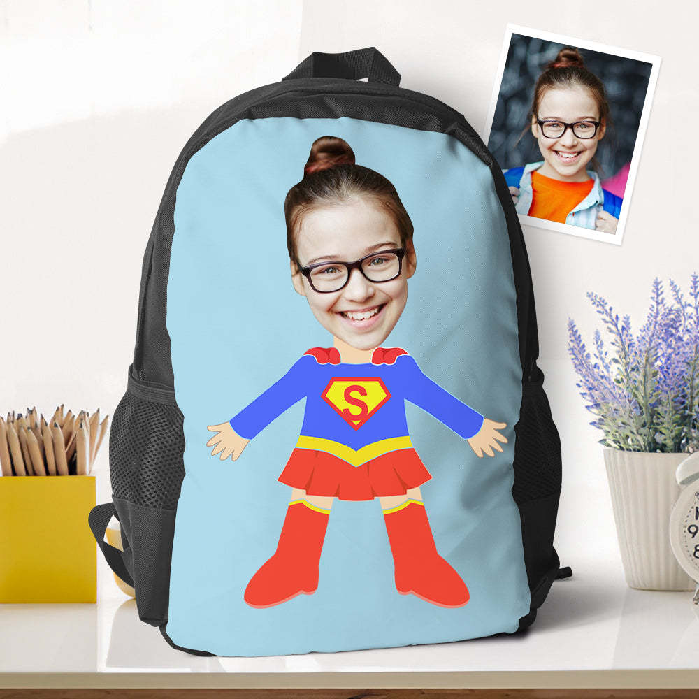 Sacs À Dos Personnalisés Super Girl, Minime, Cadeaux De Rentrée Scolaire Pour Enfants, Cadeaux Pour Filles - 