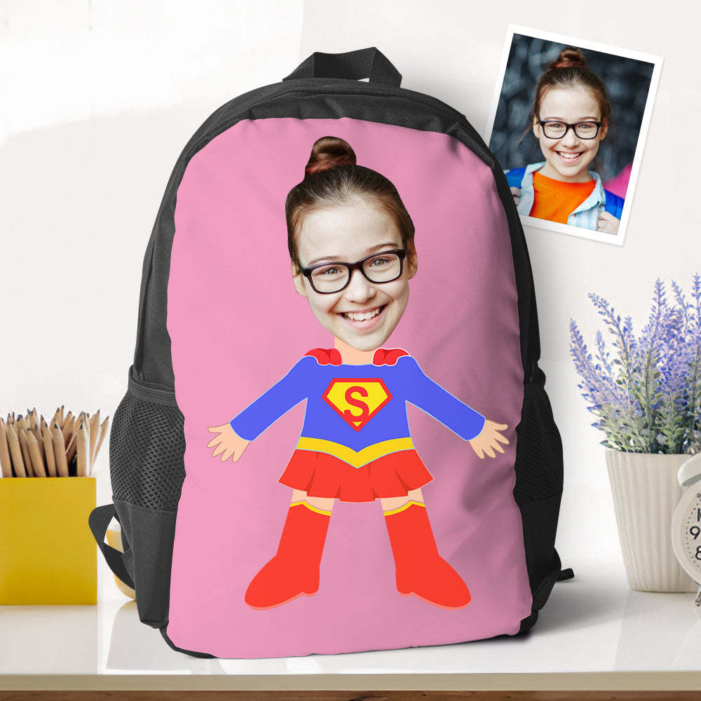 Sacs À Dos Personnalisés Super Girl, Minime, Cadeaux De Rentrée Scolaire Pour Enfants, Cadeaux Pour Filles - 