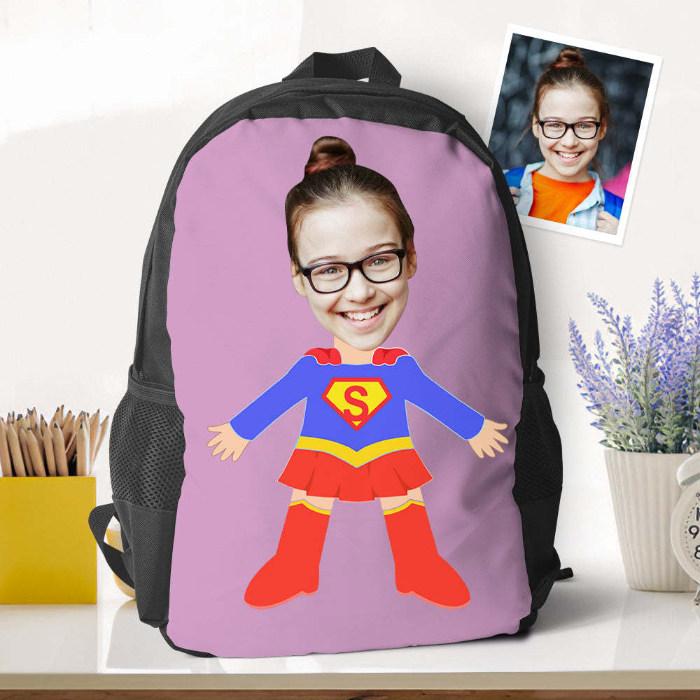 Sacs À Dos Personnalisés Super Girl, Minime, Cadeaux De Rentrée Scolaire Pour Enfants, Cadeaux Pour Filles - 