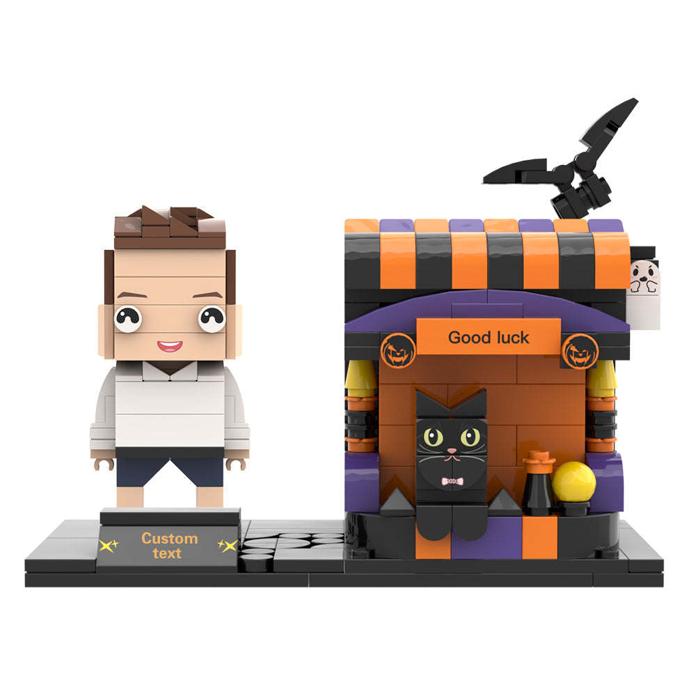 Cadeaux d'Halloween Chiffres en brique personnalisés Porte-stylo Chiffres en brique personnalisés et porte-stylo Porte-stylo pour animaux de compagnie
