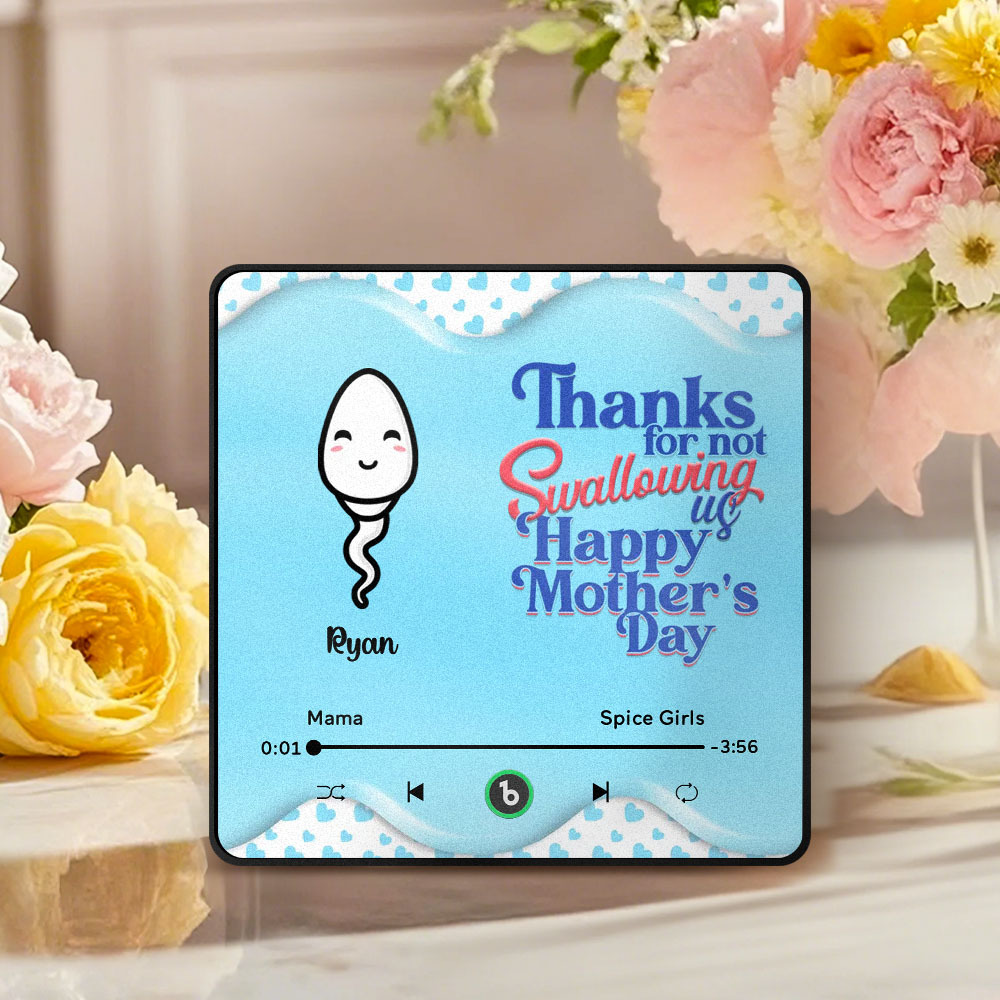 Merci De Ne Pas M'avaler Aimant De Réfrigérateur Musical Personnalisé, Cadeau Amusant Pour La Fête Des Mères Pour Maman, Cadeau Pour Elle - 