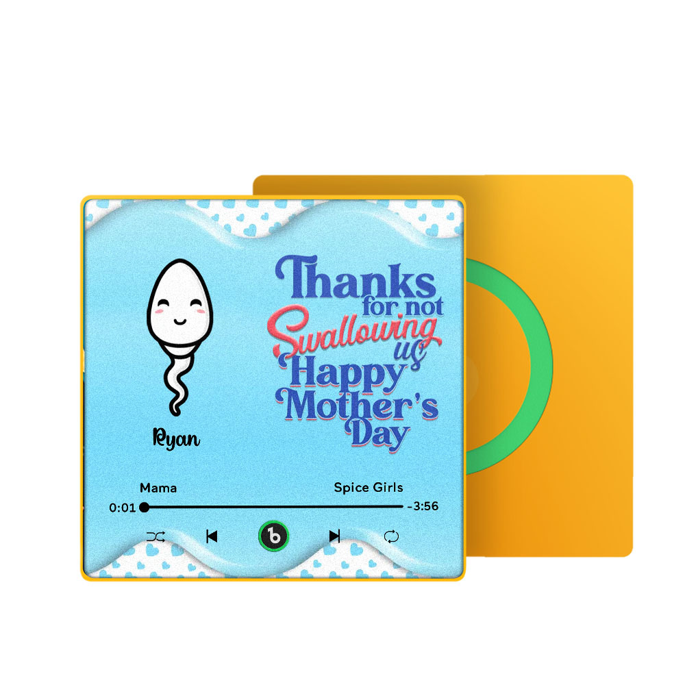 Merci De Ne Pas M'avaler Aimant De Réfrigérateur Musical Personnalisé, Cadeau Amusant Pour La Fête Des Mères Pour Maman, Cadeau Pour Elle - 