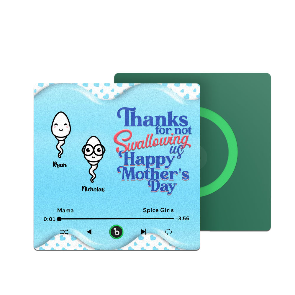 Merci De Ne Pas M'avaler Aimant De Réfrigérateur Musical Personnalisé, Cadeau Amusant Pour La Fête Des Mères Pour Maman, Cadeau Pour Elle - 