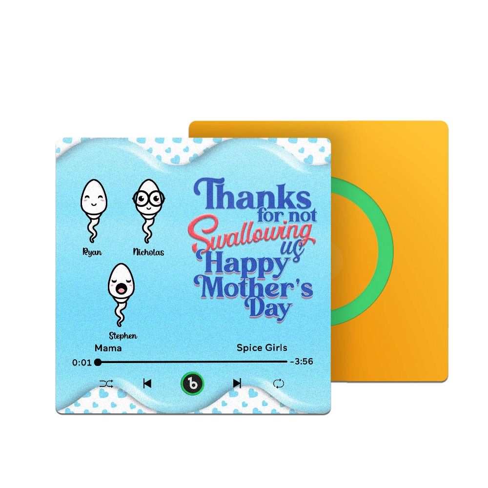 Merci De Ne Pas M'avaler Aimant De Réfrigérateur Musical Personnalisé, Cadeau Amusant Pour La Fête Des Mères Pour Maman, Cadeau Pour Elle - 