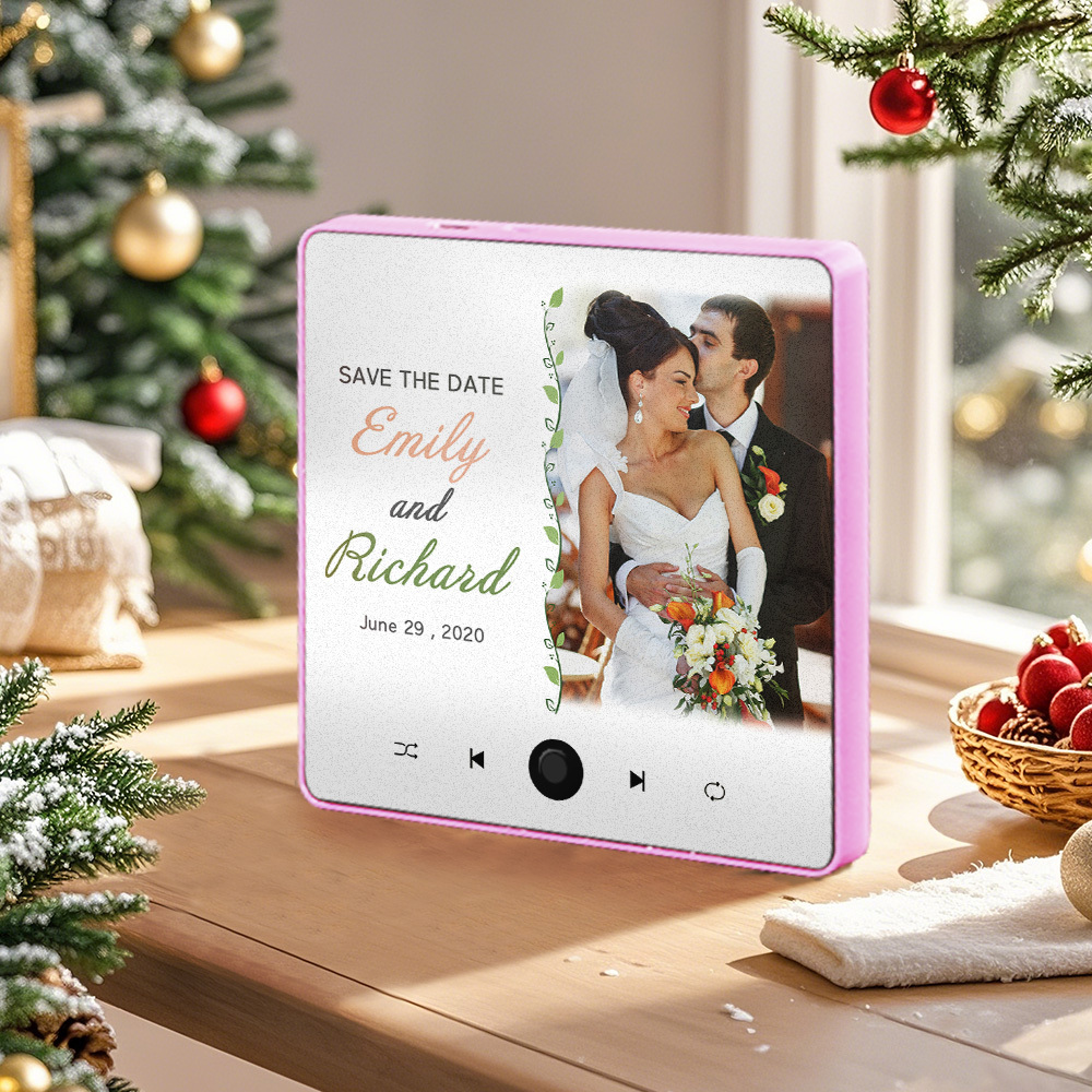 Aimant De Réfrigérateur Musical Personnalisé, Cadeau De Noël Pour Couples. Les Aimants Musicaux Personnalisés Peuvent Jouer Des Chansons. - 