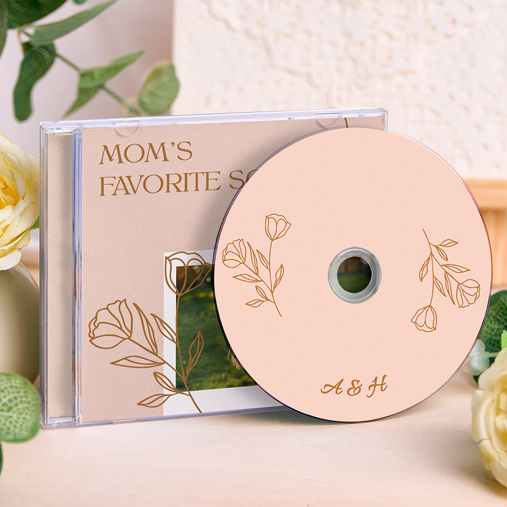 Cd Mixtap Personnalisé Avec 5/10/16 Chansons Personnalisées, Cd Photo Et Coffret Cadeau Pour Elle - 