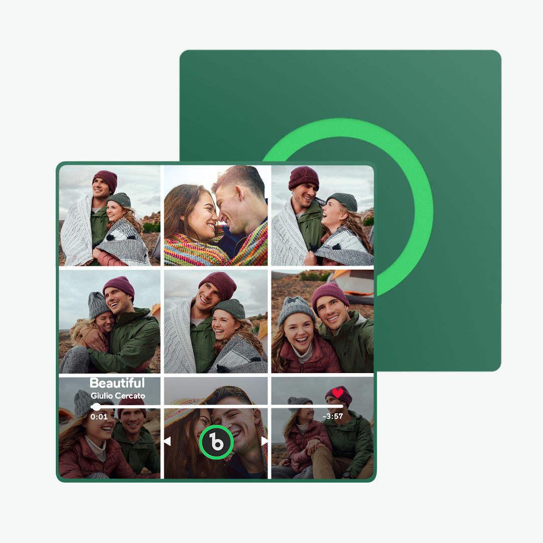 Aimant De Réfrigérateur Musical Personnalisé Et Photo Avec Cadre Coloré Autocollant Mural Photo Musical Mouvement Musical Qui Peut Être Joué Cadeau Pour Couple - 