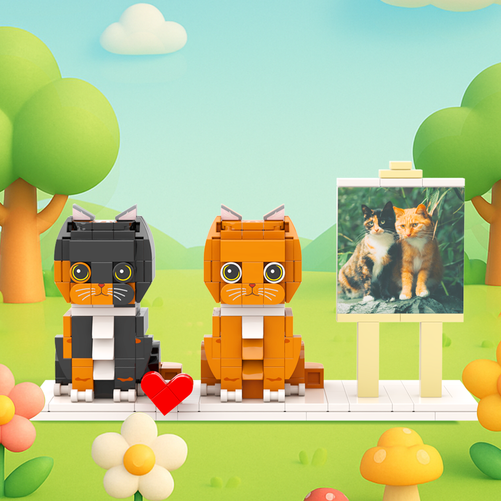 Figurines En Brique Pour Tout Le Corps, Chat Et Chien, Personnalisé, Cadeau Pour La Famille Des Animaux De Compagnie - 