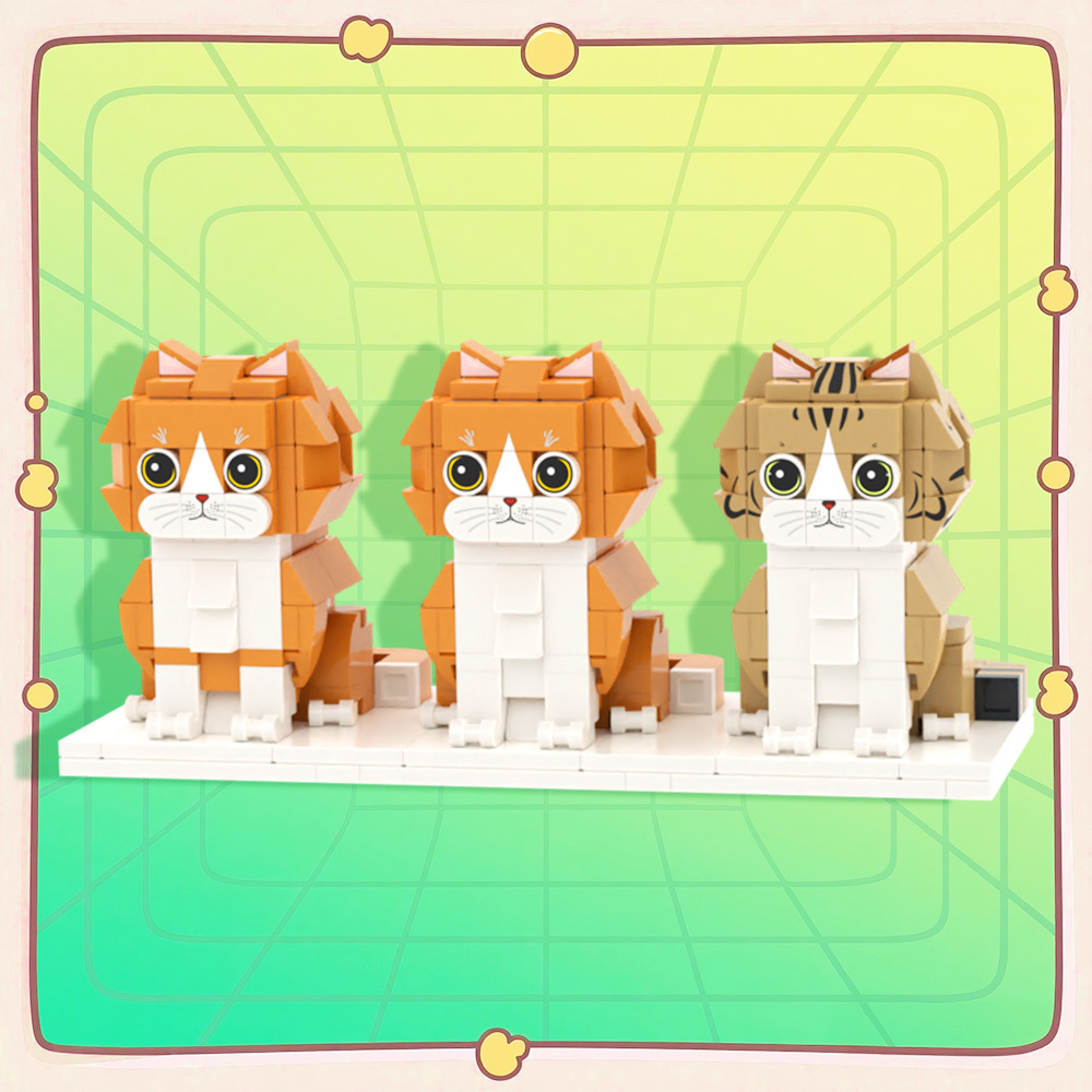 Figurines En Brique Pour Tout Le Corps, Chat Et Chien, Personnalisé, Cadeau Pour La Famille Des Animaux De Compagnie - 