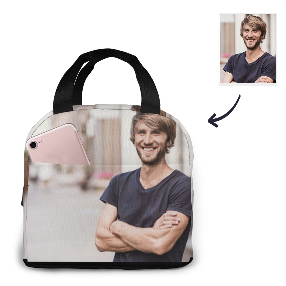 Sac À Lunch Isotherme Personnalisé Avec Photo Pour La Rentrée Scolaire, Cadeaux De Rentrée Pour Garçons, Boîte À Lunch Personnalisée - 