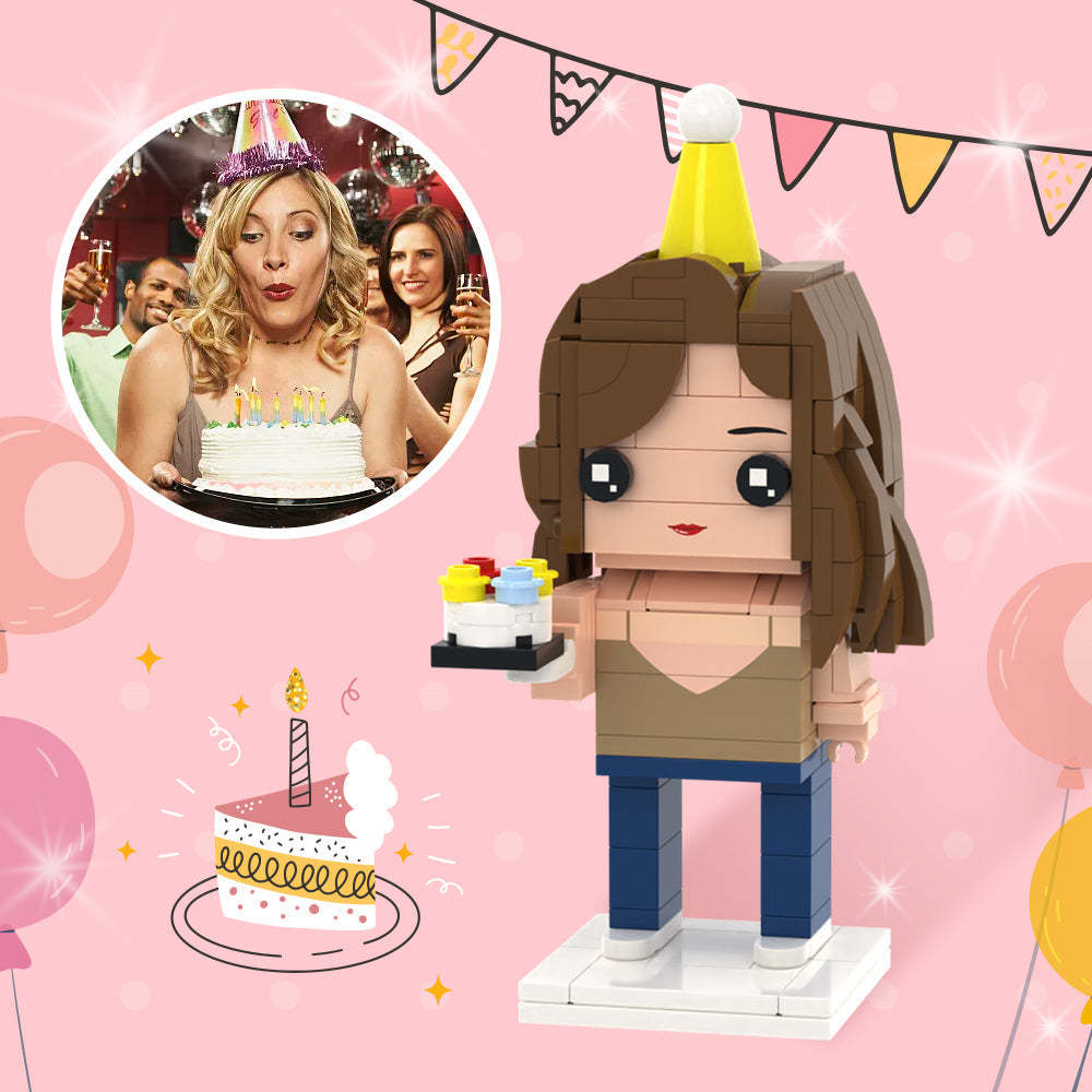 Cadeaux d'anniversaire pour copines,Jouets en Briques Personnalisés entièrement personnalisées,Jouets en Briques Personnalisés avec photo personnalisée
