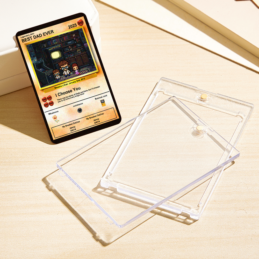 Carte De Fête Des Pères Personnalisée Avec Un Monstre D'anime - Cadeau Personnalisé Pour Papa - Cadeaux Personnalisés Pour La Fête Des Pères - Cadeau Pour La Fête Des Pères - Cadeaux Pour Papa - 