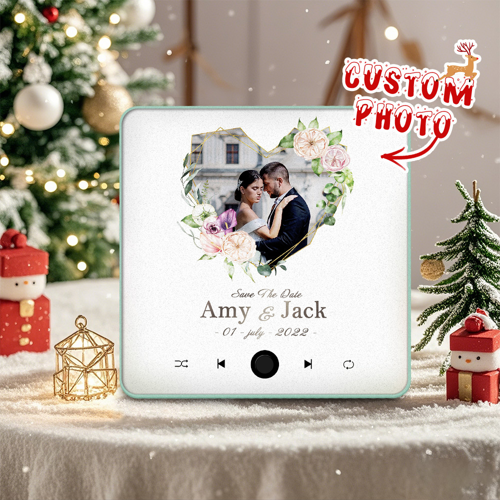 Aimant De Réfrigérateur Musical Personnalisé, Cadeau De Noël Pour Couples. Les Aimants Musicaux Personnalisés Peuvent Jouer Des Chansons. - 