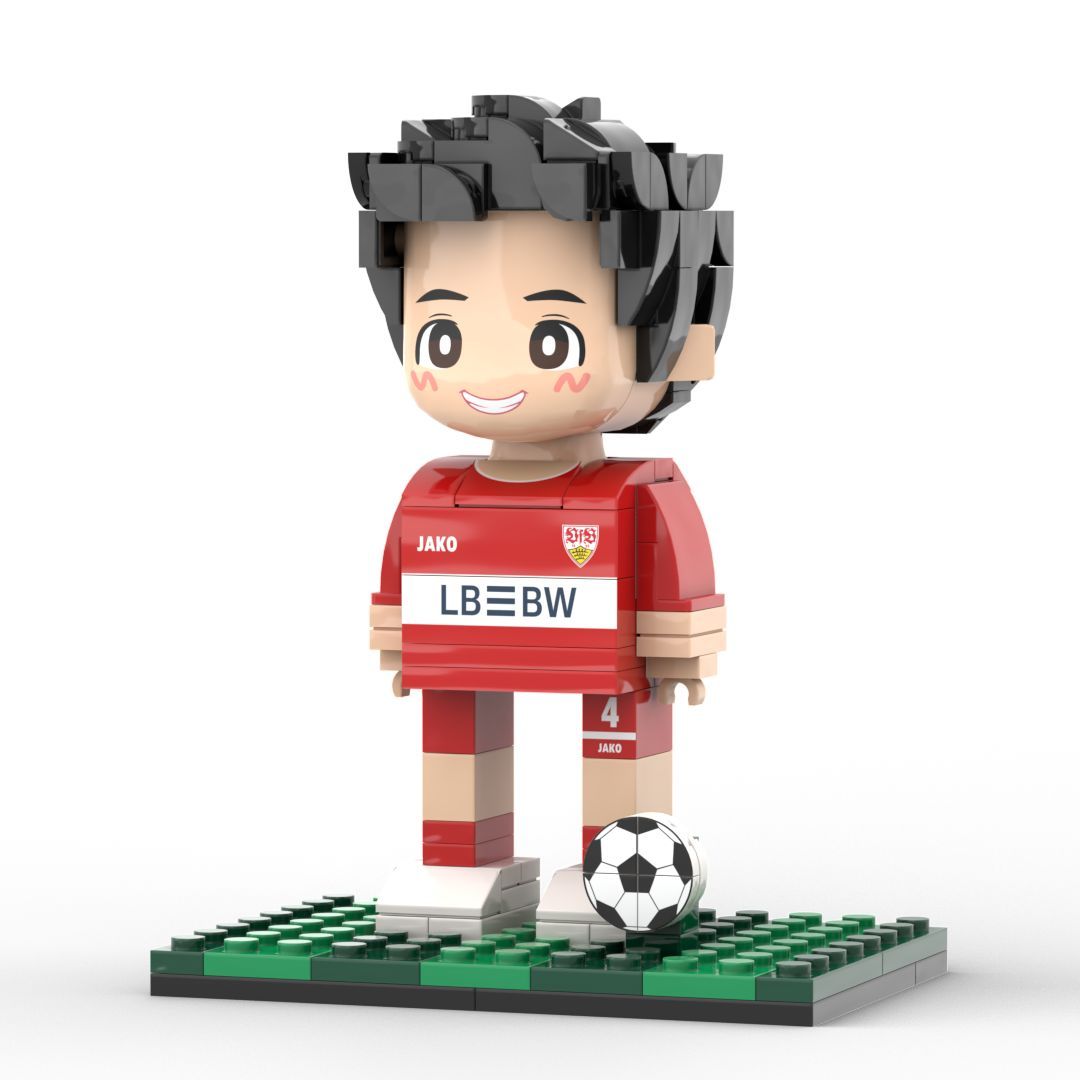 Cadeau De Footballeur Personnalisable Pour 1 Personne - Figurines En Briques Personnalisées Pour Tout Le Corps - 