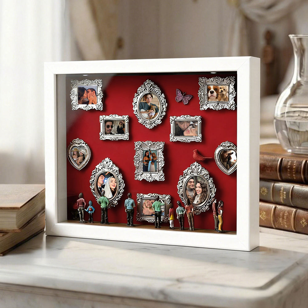 Cadre Photo Personnalisé « musée De Nous » Pour Couples : Un Cadeau Miniature Adorable Et Symbolique Pour La Saint-valentin Ou Un Anniversaire. - 