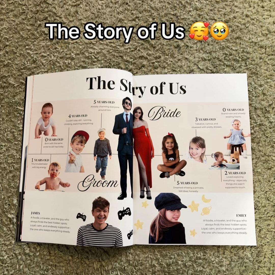 Magazine Personnalisé En Cadeau D'anniversaire De Mariage Pour Les Couples Mariés À L'occasion De La Saint-valentin - 