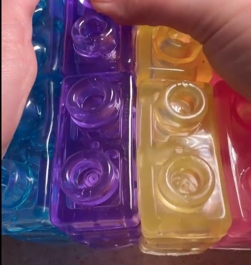 Blocs De Construction En Gelée : 40 Pièces De Blocs Sensoriels Montessori En Mousse - 