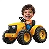 Gourde Photo Personnalisée Pour Enfants – Cadeaux De Rentrée Scolaire Personnalisés Pour Enfants – Un Camion De Pompiers Amusant En Perspective - 