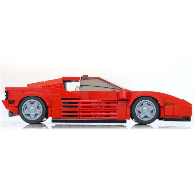 賽車積木組積木玩具 - 