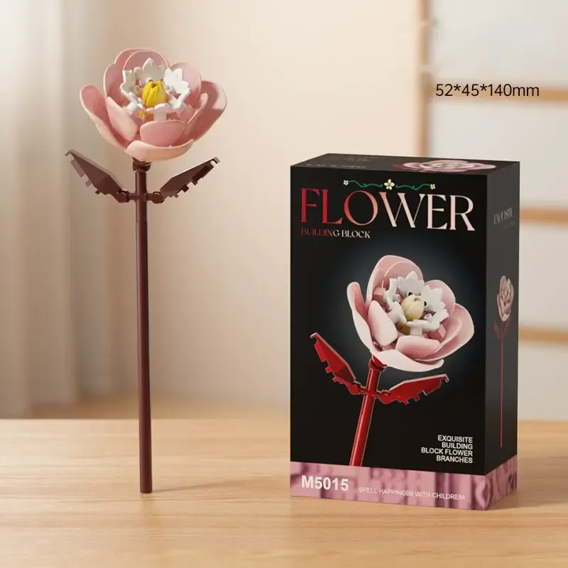 Diy 花朵積木 – 16 種花朵樣式,可隨意搭配 | 永恆花束禮物 - 