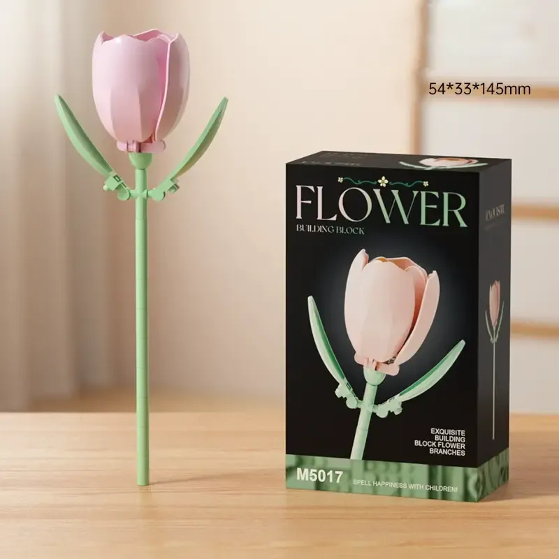 Diy 花朵積木 – 16 種花朵樣式,可隨意搭配 | 永恆花束禮物 - 