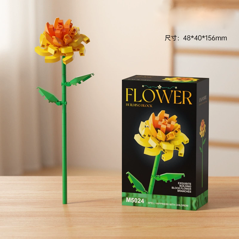 Diy 花朵積木 – 16 種花朵樣式,可隨意搭配 | 永恆花束禮物 - 