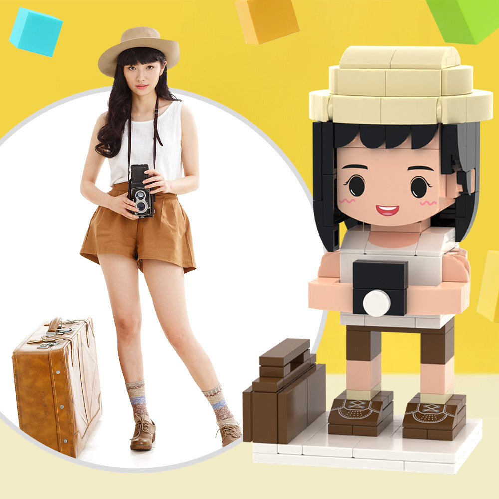 女朋友驚喜禮物定制積木公仔全訂製積木人偶定制積木手偶小顆粒積木玩具