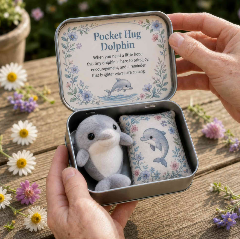 Personalisierte Pocket Hug Mini-Plüschtier-Geschenkbox Mit Namen, Gemütliche Andenkendose Mit Niedlichem Stofftier, Herzliches Geschenk Für Familie Und Freunde - 
