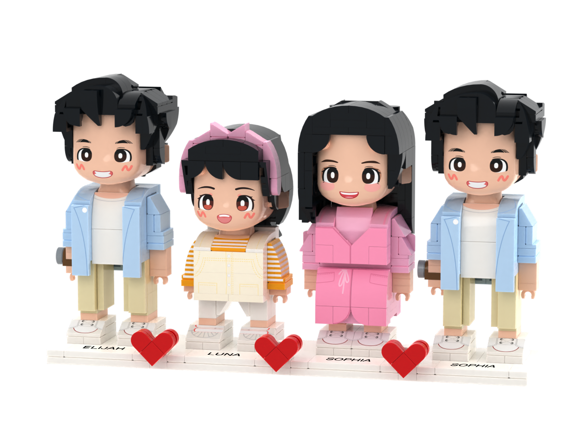 Anpassbare Ganzkörper-figuren Aus Bausteinen – Spielzeug Aus Kleinen Bausteinen – Brick Me Geschenke - 