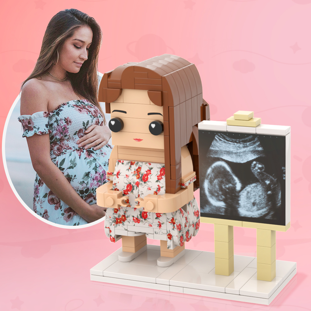 Benutzerdefinierte Ziegel Figuren Ganzkörper Kleine Partikel Block Spielzeug Schwangere Geschenke