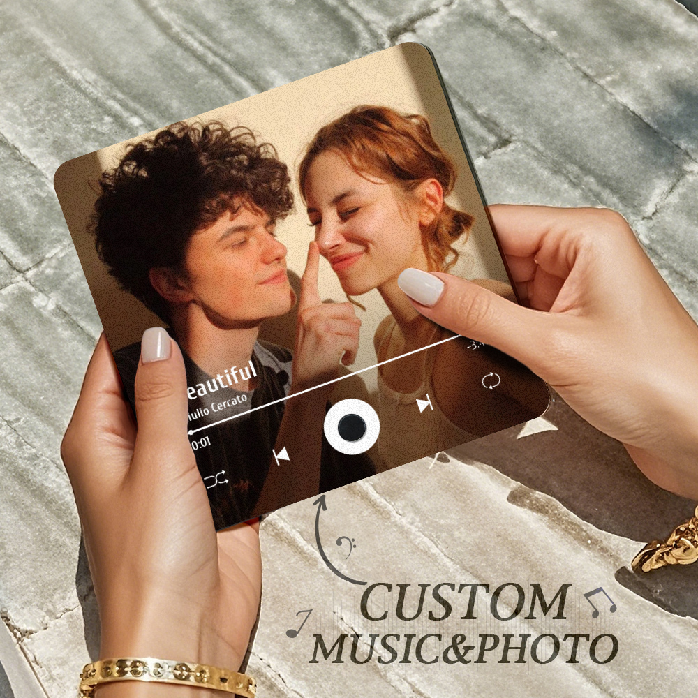 Personalisierter Kühlschrankmagnet Mit Mehreren Fotos, Musik, Kann Lieder Abspielen, Personalisierter Kühlschrankmagnet Mit Foto - 
