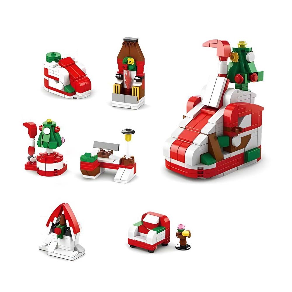 Blindbox Mit Weihnachts-steinfiguren, Überraschung, 24 Kalender, Countdown-geschenkbox, Nussknacker, Blindbox Mit Steinfiguren - minebrickde