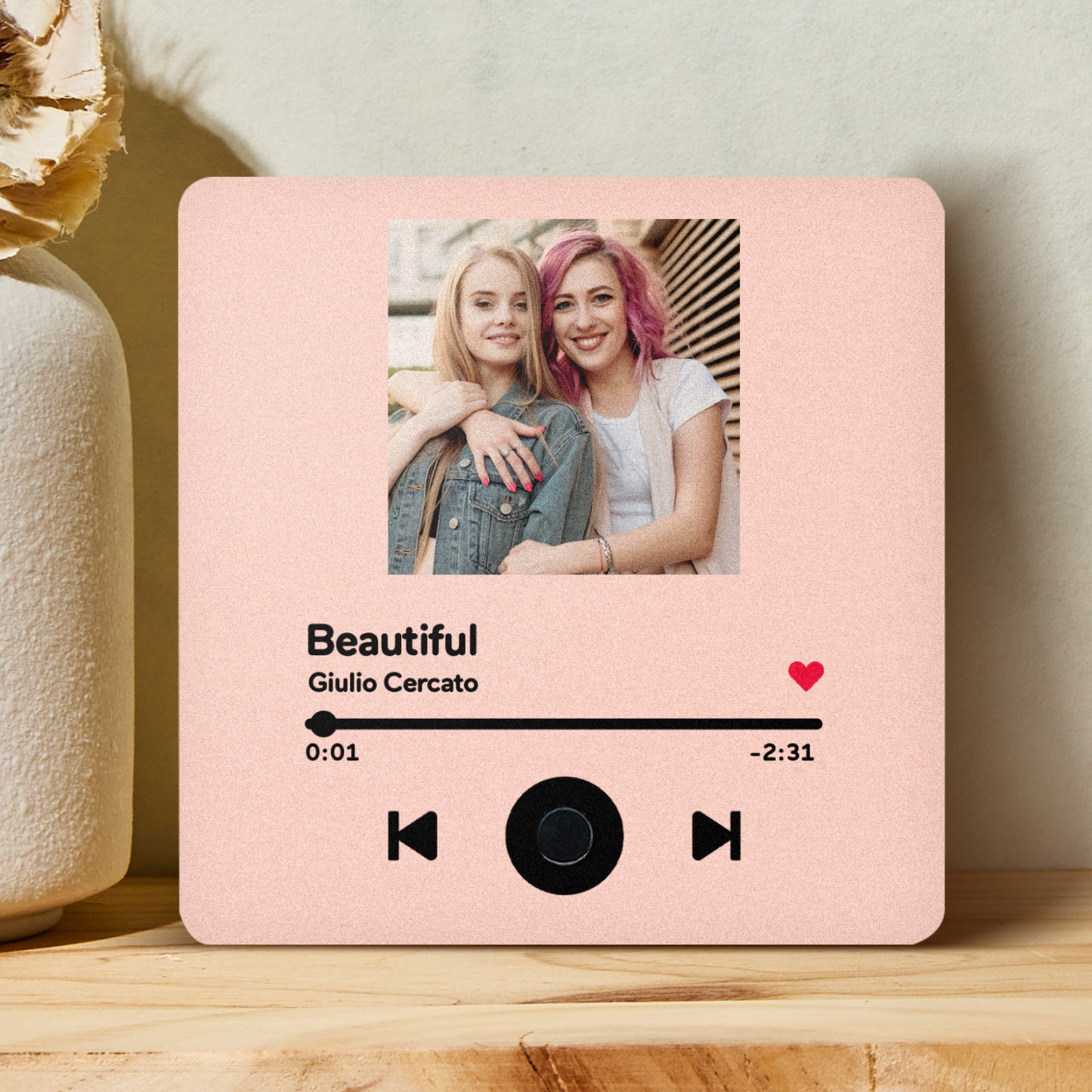 Personalisierter Kühlschrankmagnet Mit Mehreren Fotos, Musik, Kann Lieder Abspielen, Personalisierter Kühlschrankmagnet Mit Foto - 