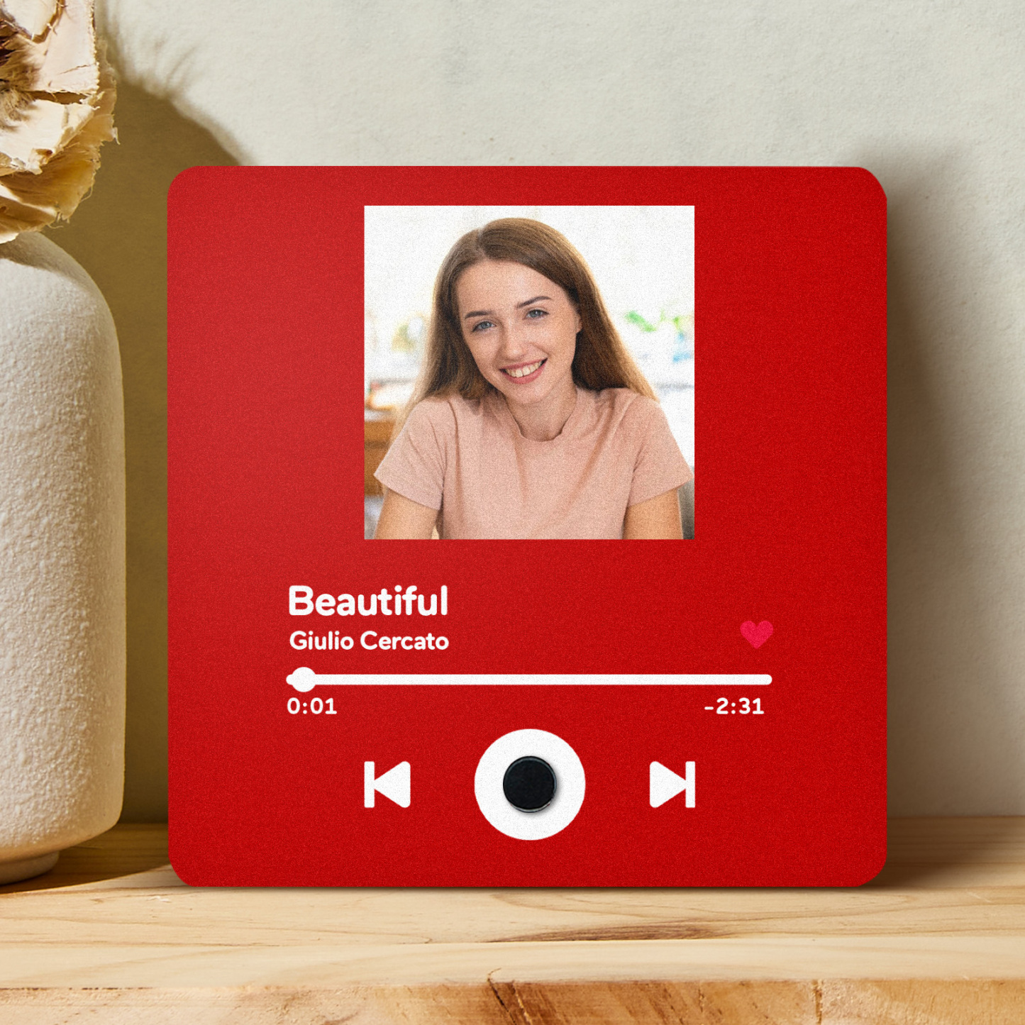 Personalisierter Kühlschrankmagnet Mit Mehreren Fotos, Musik, Kann Lieder Abspielen, Personalisierter Kühlschrankmagnet Mit Foto - 