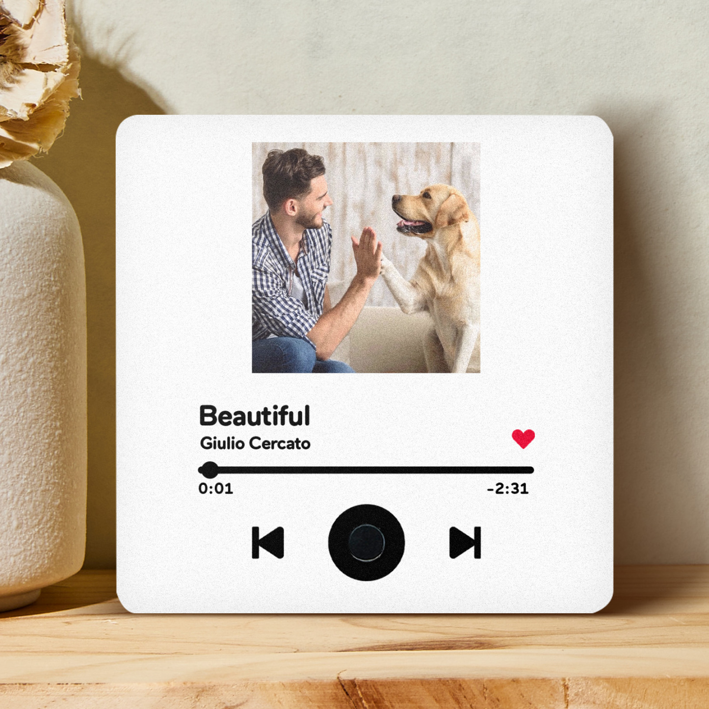 Personalisierter Kühlschrankmagnet Mit Mehreren Fotos, Musik, Kann Lieder Abspielen, Personalisierter Kühlschrankmagnet Mit Foto - 