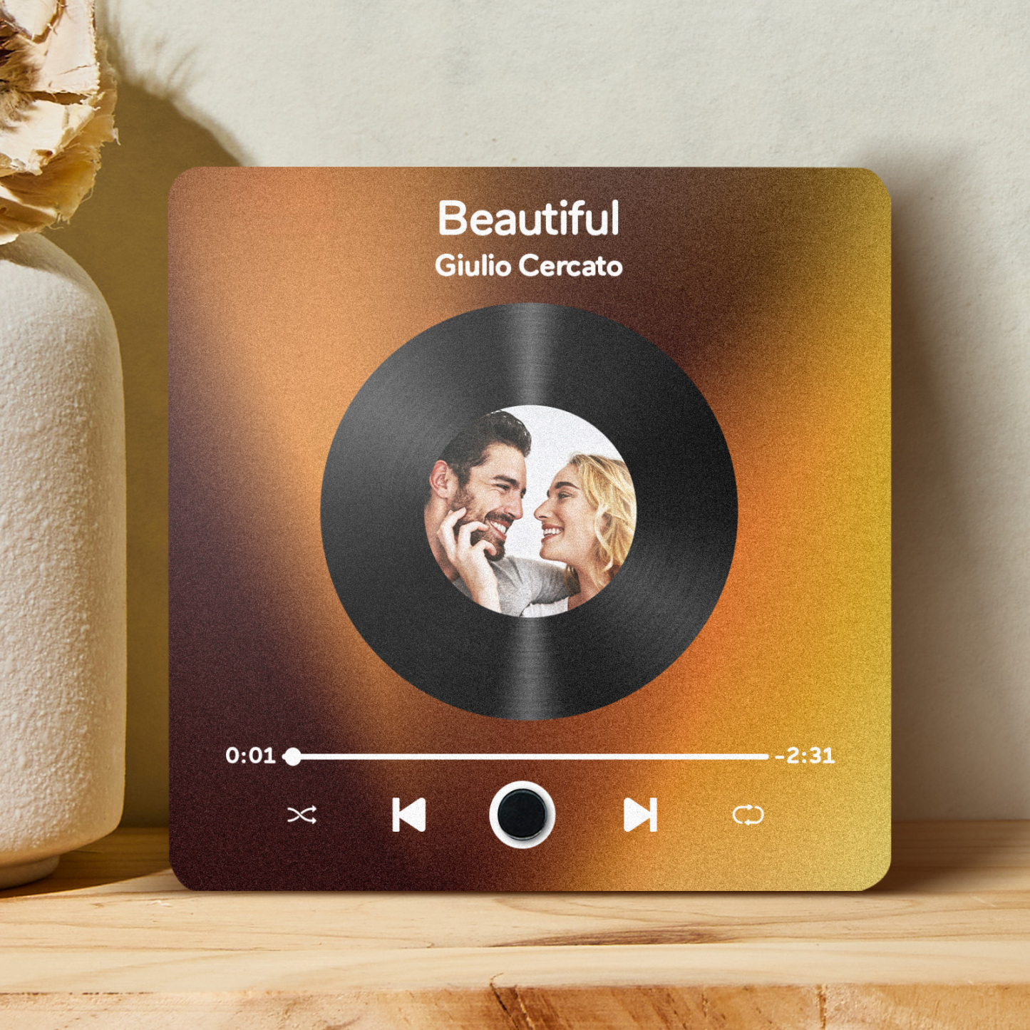 Personalisierter Kühlschrankmagnet Mit Mehreren Fotos, Musik, Kann Lieder Abspielen, Personalisierter Kühlschrankmagnet Mit Foto - 
