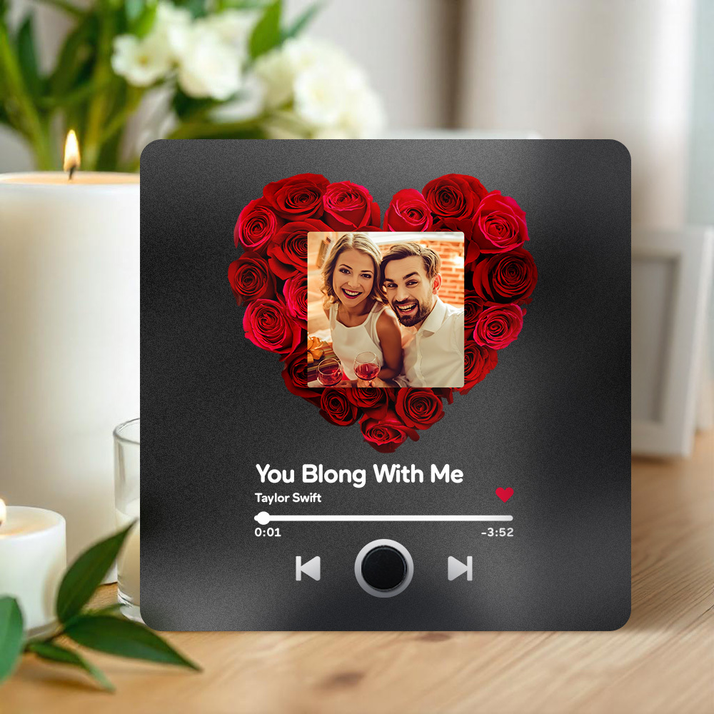 Personalisierter Kühlschrankmagnet Mit Mehreren Fotos, Musik, Kann Lieder Abspielen, Personalisierter Kühlschrankmagnet Mit Foto - 