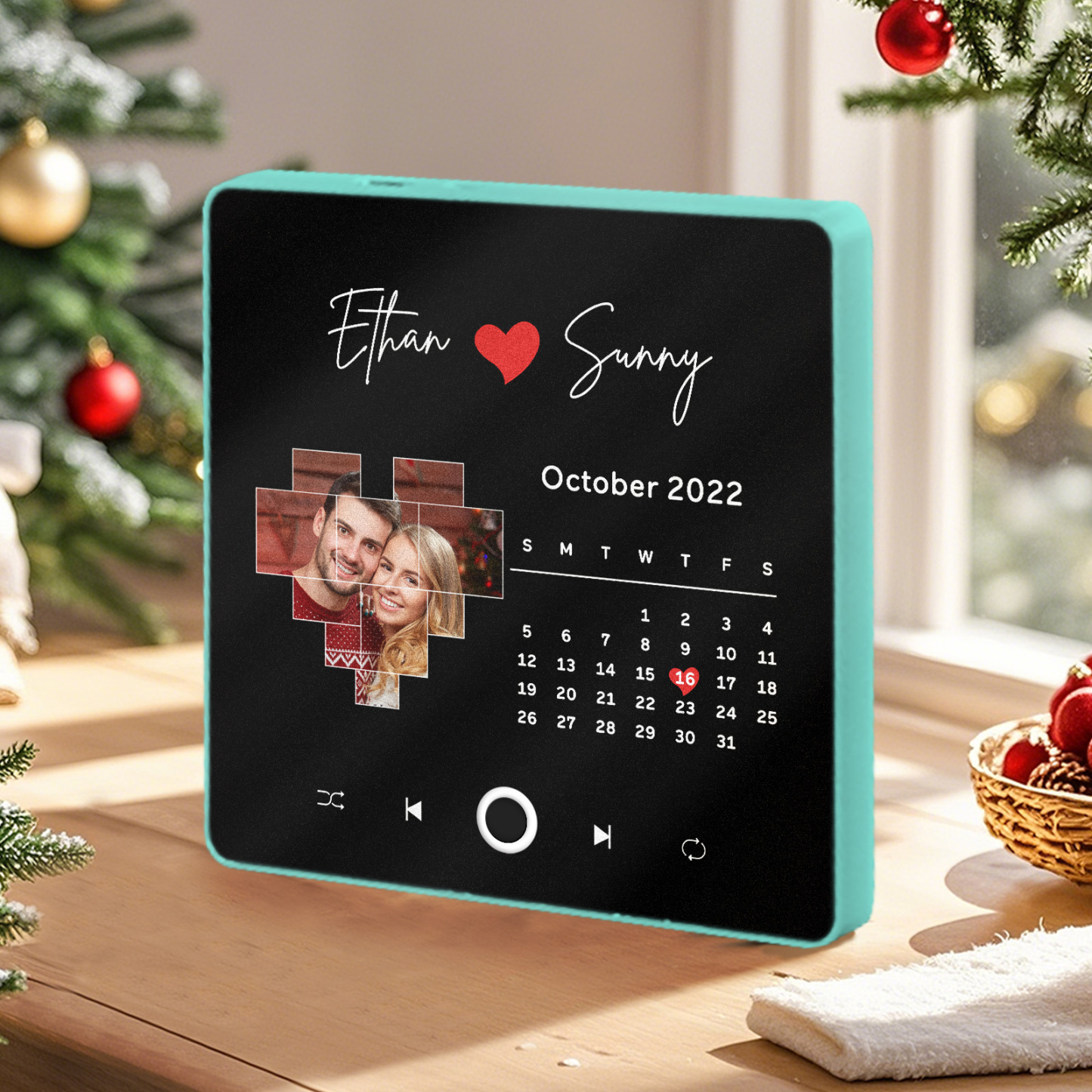 Personalisierter Musik-kühlschrankmagnet, Kann Musik Spielen, Rose, Blume, Individuelles Bilderalbum, Kühlschrankmagnet, Weihnachtsgeschenkideen - 